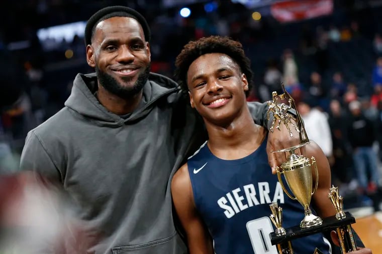 Bronny James, son of LeBron, is a sophomore at Sierra Canyon High. Will they ever play together?