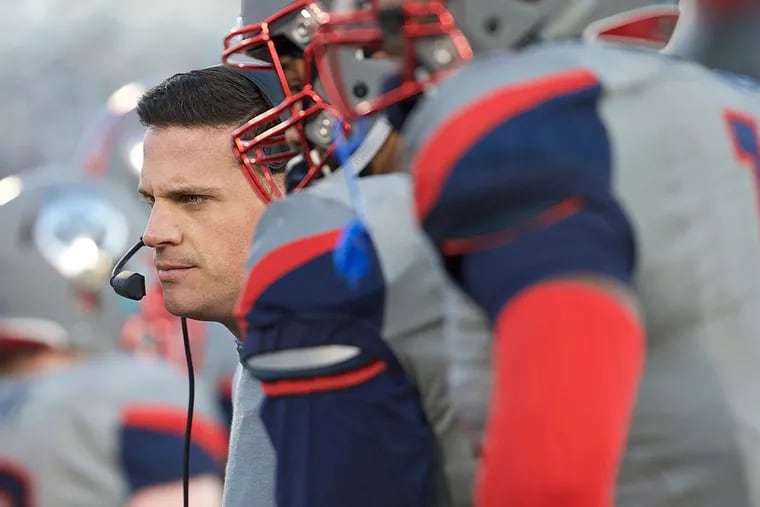 Connecticut Huskies head coach Bob Diaco on the sideline as they take on the Houston Cougars in the first quarter at Rentschler Field.