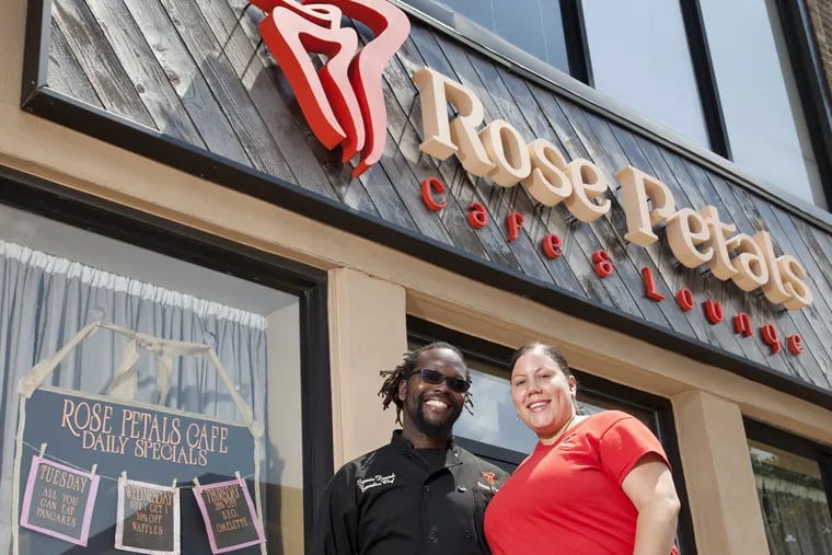 Rose Petals Cafe owners Desmin and Jania Daniels.