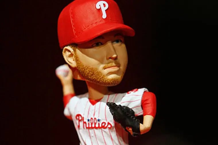 The Roy Halladay bobblehead is the latest addition to the fad that has a persistent connection to baseball. (Alejandro A. Alvarez / Staff Photographer)