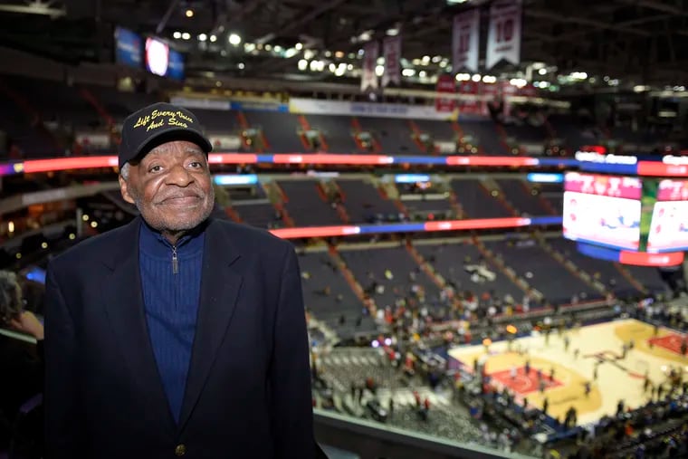 Eugene Williams poses for a photograph before a game between the Washington Wizards and the Golden State Warriors last year. He's on a crusade to get NBA teams to play what is known as the "negro national anthem" at games.