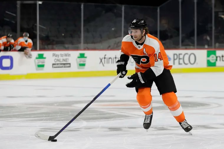 Sean Couturier, who has not played since Jan. 15, practiced on Saturday and could return to the lineup Sunday when the Flyers visit Washington.