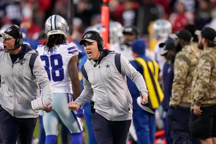 Kellen Moore was the Cowboys' offensive coordinator from 2019 to 2022. Now, he's expected to join the Eagles' staff.