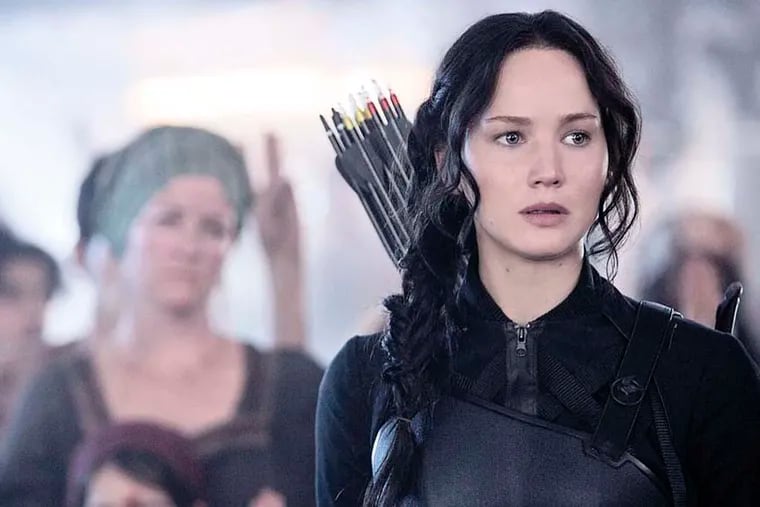 Jennifer Lawrence stars as ‘Katniss Everdeen’ in THE HUNGER GAMES: MOCKINGJAY – PART 1. Photo Credit: Murray Close