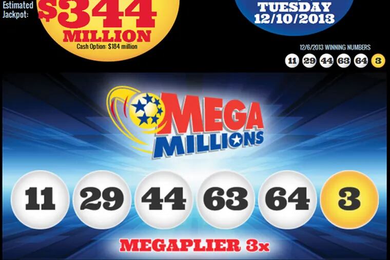 The Mega Millions jackpot for Dec. 10, 2013, is the biggest since late March 2012.