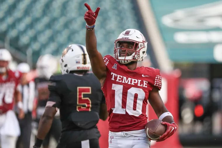 Temple wide receiver Jose Barbon, during a game against Lafayette earlier this season, is known for his versatility and speed.