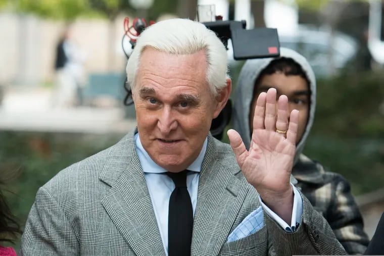 Roger Stone arrives at federal court in Washington in November 2019.