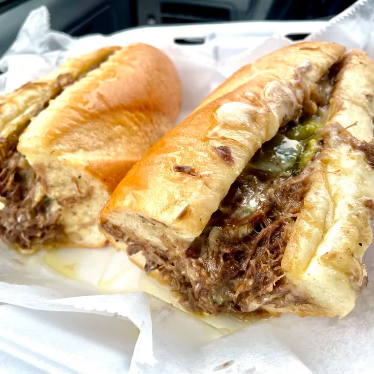 A cheestesteak stuffed with slow-braised shredded oxtail has become one of the signature sandwiches at Ummi Dee's in Strawberry Mansion.