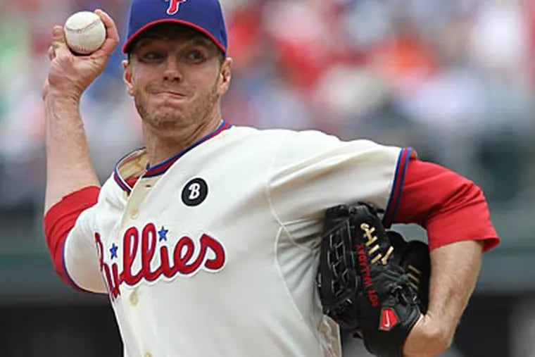 Roy Halladay is averaging 96.5 pitches per start this season. (Michael Bryant/Staff photographer)