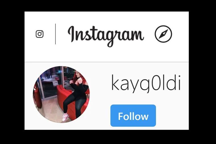 Prosecutors allege that Kayla Massa, 22, of Gloucester City, used this Instagram account and other social media to lure victims into a "quick cash" scheme.