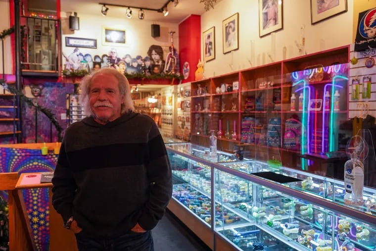 Michael Katz, owner of Wonderland, says he's closing the Center City head shop after nearly 50 years partly out of desire to retire but also because of the loss of consumer traffic downtown since the pandemic.