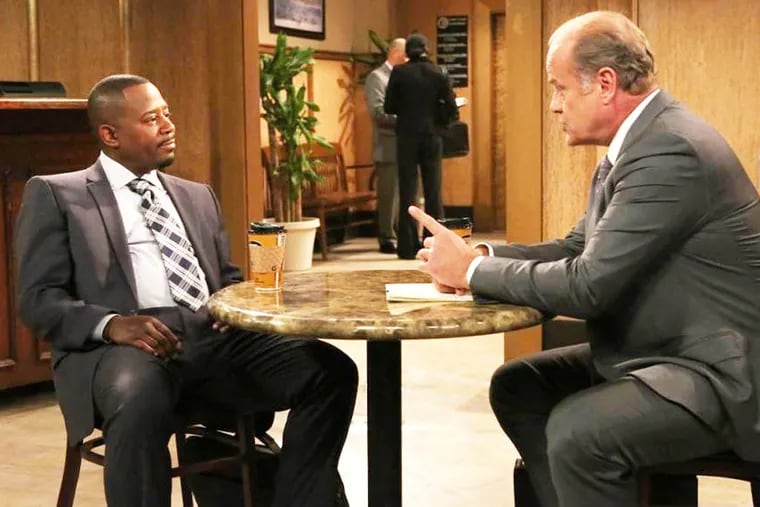 Martin Lawrence, left, and Kelsey Grammar in episode one of the fx television show "Partners".