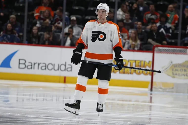Flyers’ defenseman Ivan Provorov during the Flyers’ game against the Colorado Avalanche on March 28.