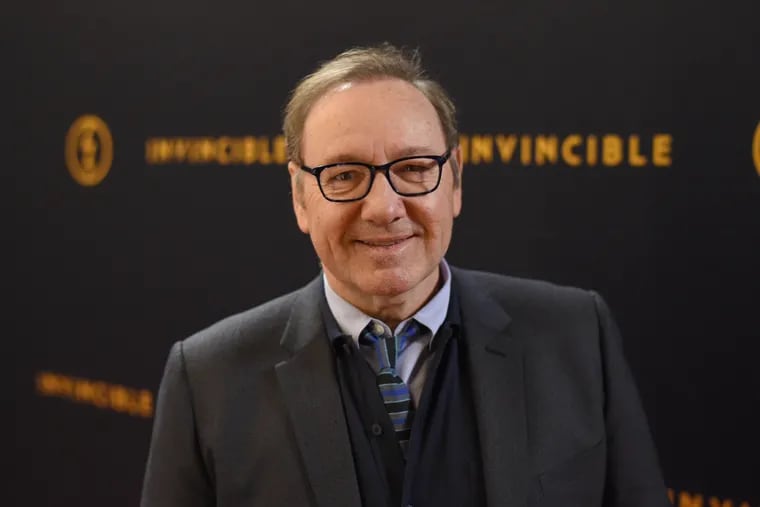 Kevin Spacey, who stars in the indie thriller "Peter Five Eight," attended the film's premiere at AMC Fashion District and a later reception at Midnight & the Wicked.
