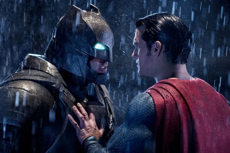 Ben Affleck is Batman and Henry Cavill is Superman in &quot;Batman v Superman: Dawn of Justice.&quot;