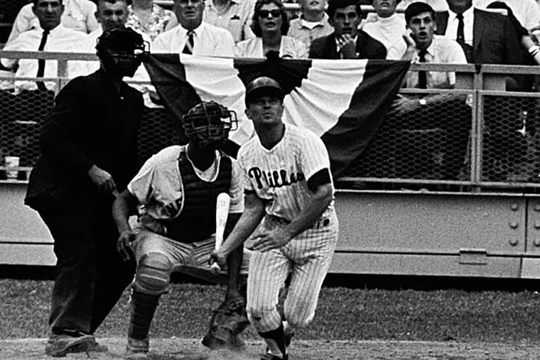 The Phillies' Johnny Callison at the 1964 MLB All-Star Game. (AP file photo)