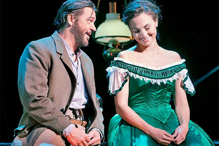 Nathan Gunn and Isabel Leonard sing the parts of Inman and Ada, a couple reunited in the midst of war, in Santa Fe Opera's adaptation of the Charles Frazier novel. (Ken Howard)