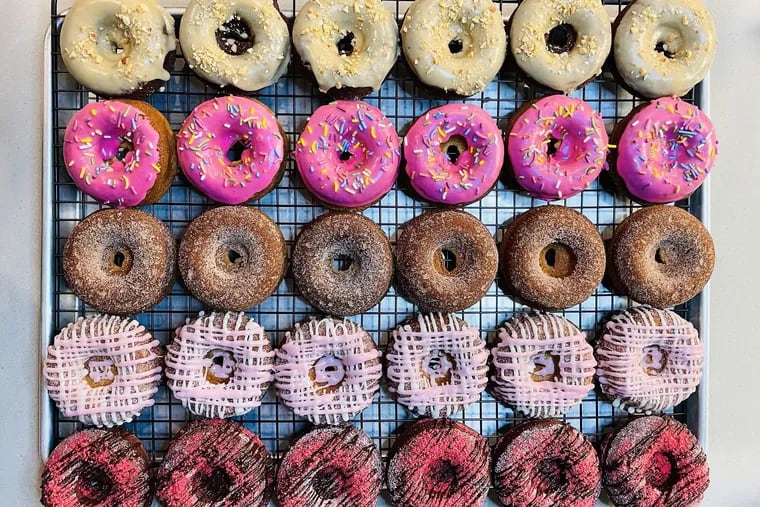 High Fidelity Baker's vegan, gluten-free, baked donuts come in five flavors, available for Friday pickup at its East Passyunk location, as well as at select Philly cafes.