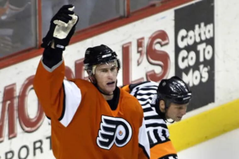 Jeff Carter was selected by the Flyers in the first round, 11th overall, in 2003.
