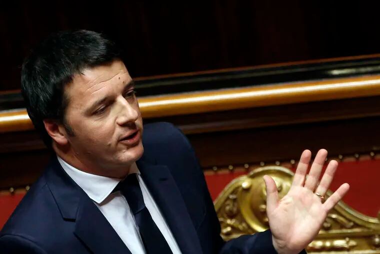 Italian Prime Minister Matteo Renzi has vowed to fix his country's flat economy and crushing bureaucracy. Capitalizing on Philadelphia's large Italian American community could help.