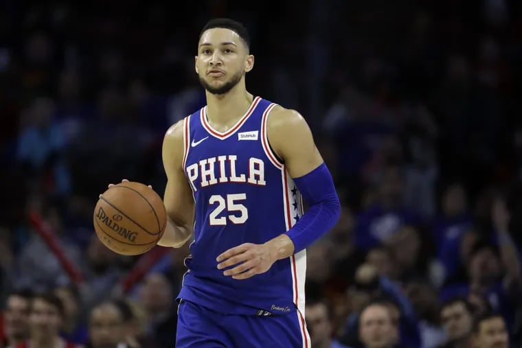 Sixers point guard Ben Simmons.