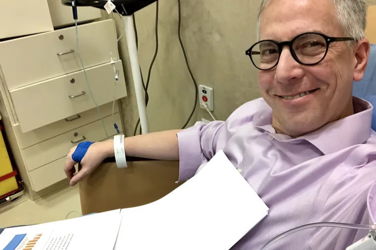 Michael Becker got his last chemotherapy treatment in December 2018 at Memorial Sloan Kettering Cancer Center. After that, he decided to undergo only palliative treatment, intended to improve quality, rather than quantity, of life.