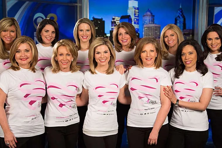Women from CBS3 will host the Mother's Day Race for the Cure.