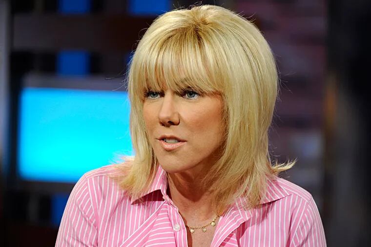 Rielle Hunter during an interview on the morning show "Good Morning America." Hunter says she and former presidential candidate John Edwards have ended their relationship. IDA MAE ASTUTE / ABC