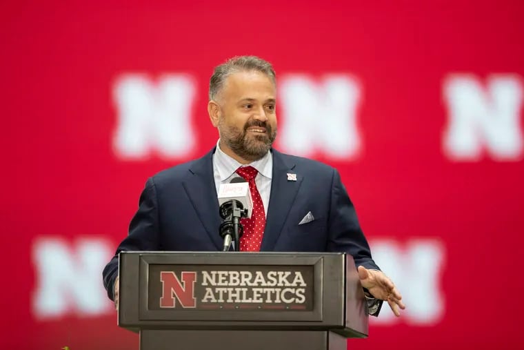 Nebraska head coach and former Temple coach Matt Rhule is about to start his first season at Nebraska, his fourth head coaching position. His Cornhuskers open their season against Minnesota on Aug. 31.