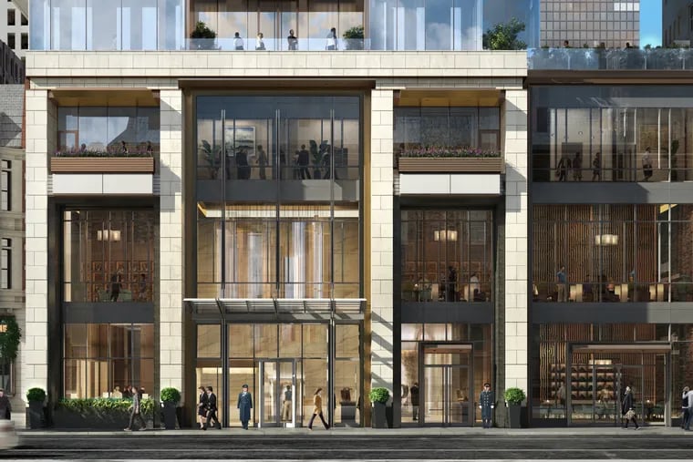 Renderings for 1911 Walnut Street, which is being developed by Nashville-based Southern Land Company. The condo portion of the tower will be called The Laurel.