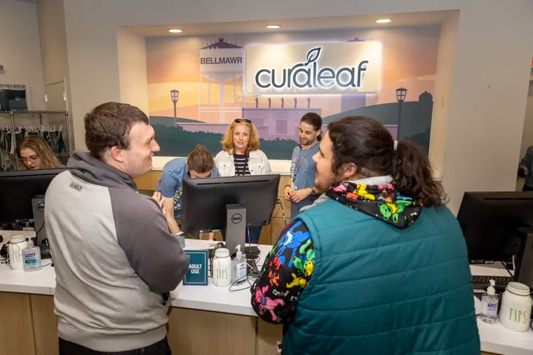 Shoppers flocked to Curaleaf's Bellmawr location on opening day for recreational cannabis sales in New Jersey on April 21. Sales have continued to be strong at the store, company officials said.