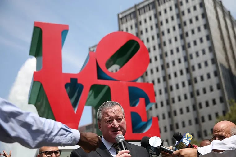 Democratic mayoral nominee Jim Kenney said he would forgo $5 million to $6 million in federal funds rather than adopt a law enforcement policy he said violates immigrants’ civil rights. (DAVID MAIALETTI / Staff Photographer)