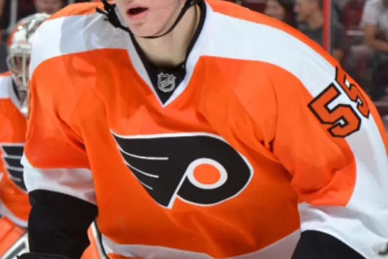 Samuel Morin, drafted in the first round in 2013, is another of the Flyers' top prospects on defense.