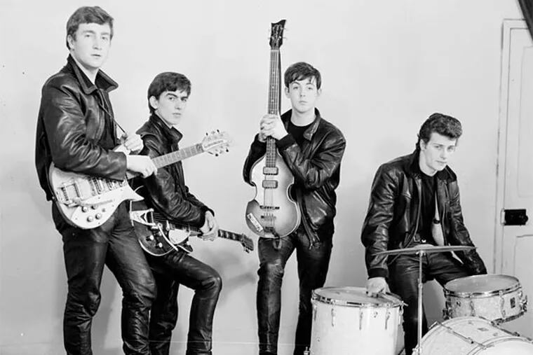 The Beatles in December 1961. Eight months later, drummer Pete Best would be replaced by Ringo Starr. Volume 1 of Mark Lewisohn's fascinating &quot;Tune In&quot; stops four months after that, in December 1962.