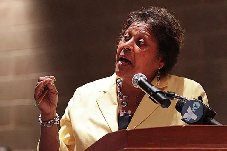 Joan Duvall-Flynn from the state NAACP. (Steven M. Falk / Staff Photographer/File)