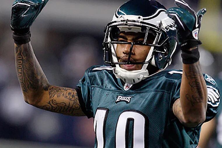 DeSean Jackson had 210 receiving yards, including a 91-yard touchdown, in the Eagles win over the Cowboys. (Ron Cortes/ Staff Photographer)