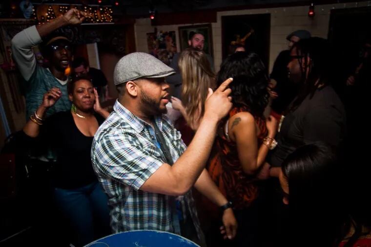 "Totally!" with DJ Brendan Bring'em at Saint Lazarus Bar on Saturday April 5, 2014. ( Tim Blackwell / Philly.com )