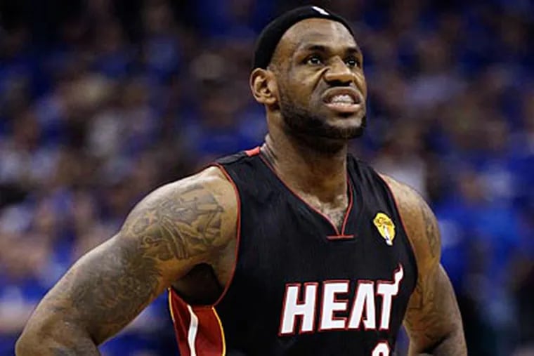 LeBron James and the Heat trail the Mavericks 3-2 in the NBA Finals heading into Game 6. (Mark Humphrey/AP Photo)