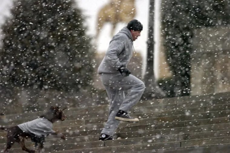 In February 2006, a day before Philadelphia got 10 inches of snow, Sylvester Stallone was back running up the Art Museum steps for "Rocky Balboa," the sixth film in the "Rocky" series.