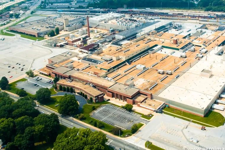 Harvey Hanna, who has turned a string of Delaware River industrial sites into warehouse and light-manufacturing centers, leveled the former GM complex seen above after buying the entire 142-acre site last year.