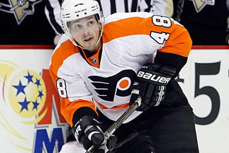 Flyers center Danny Briere was the 12th overall selection in the NHL all-star draft. (Keith Srakocic/AP file photo)