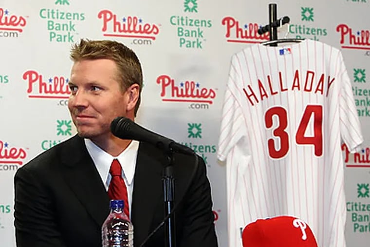 Roy Halladay took out a full-page ad in the Toronto Sun to thank the fans for the 15 years he spent with the Blue Jays. (Steven M. Falk/Staff file photo)