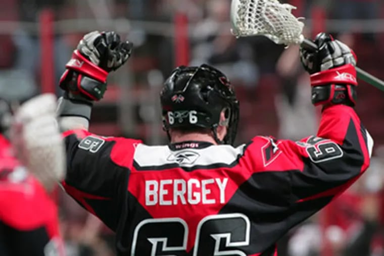 Former Wings start Jake Bergey will have his No. 66 retired. (Photo courtesy of Philadelphia Wings)