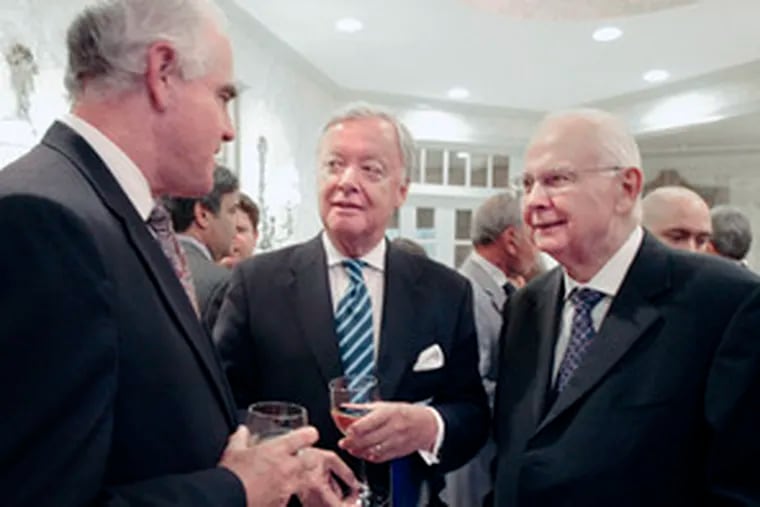 Jerry Lee (right) with Patrick Meehan (left) and Swedish Consul General Ulf Hjertonsson.