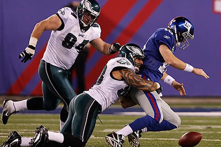The Eagles will host the reigning Super Bowl champion New York Giants in prime time on September 30. (David Maialetti/Staff file photo)