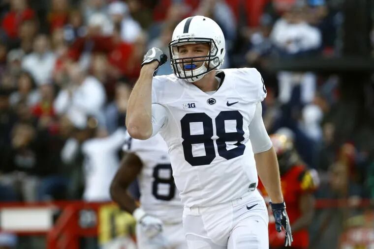 Mike Gesicki was named all-Big Ten as a tight end.