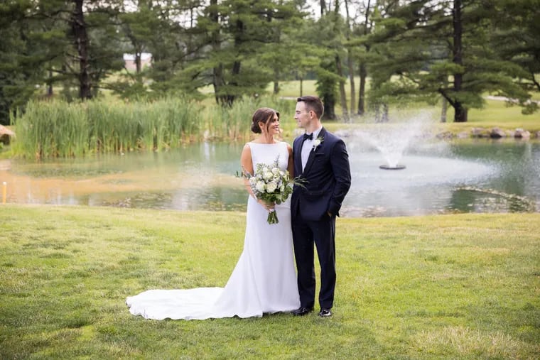 Lauren Bullitt and Alex Kirk married at Springfield Country Club in Delaware County.