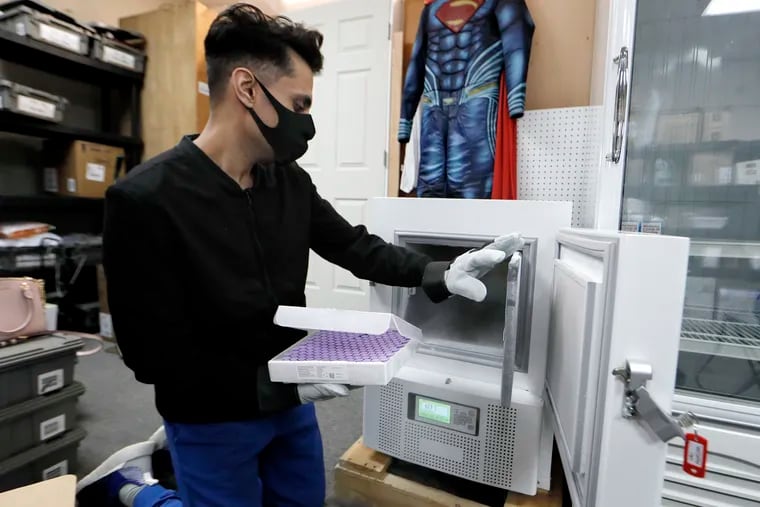 Pharmacist Mayank Amin plans to don his Superman costume and host a celebration at Skippack Pharmacy when COVID-19 vaccinations for children 5 to 11 begin, which could happen as soon as next week. Amin, who has been vaccinating adults since February, expects to receive pediatric vaccine doses next week.