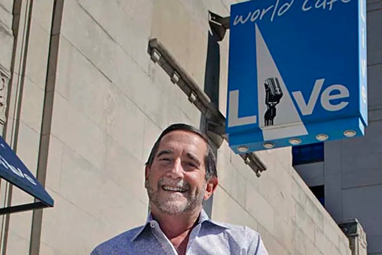 Hal Real is owner of World Cafe Live. The live entertainment venue, which is also home to the popular radio station WXPN-FM, is celebrating its 10th anniversary this month. September 26, 2014. Daily News Staff /  Randi Fair