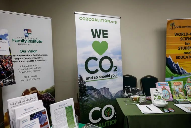 CO2 Coalition display at the PA Leadership Conference in Camp Hill last month.